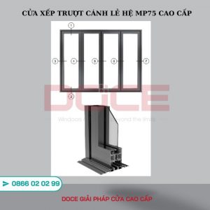 MP75A PMI HỆ XẾP TRƯỢT CAO CẤP 27 CUA XEP TRUOT CANH LE HE MP75 CAO CAP 2