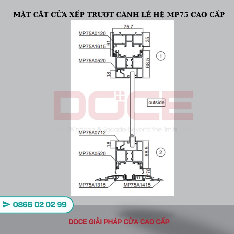 CUA XEP TRUOT CANH LE HE MP75 CAO CAP 3